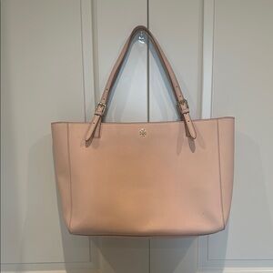 Tory Burch Pink Leather Tote Bag